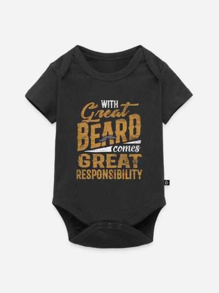 Bart - Baby Premium Kurzarmbody - Schwarz