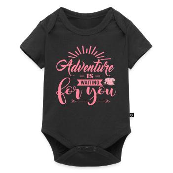 Adventure Is Waiting For You pw - Baby Premium Kurzarmbody - Schwarz - Vorne
