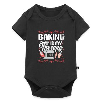Cuire boulanger gâteau boulangerie boulanger cadeau - Body à manches courtes Premium Bébé - noir - Devant