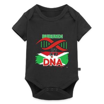 Burundi is in my DNA - Baby Premium short-sleeve bodysuit - black - Front