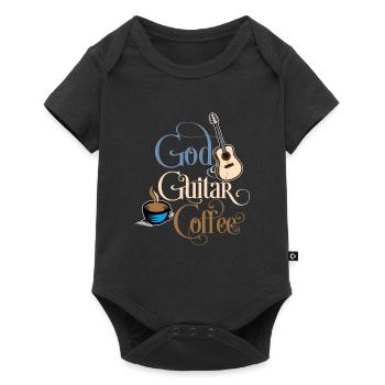 Café God Guitar - Body à manches courtes Premium Bébé - noir - Devant