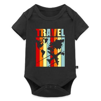travel - Baby Premium short-sleeve bodysuit - black - Front
