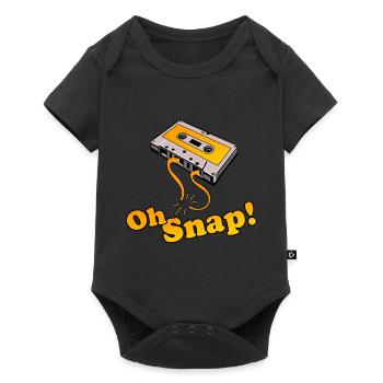 Oh Snap 80's Cassette Tape - Baby Premium short-sleeve bodysuit - black - Front