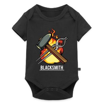 forgeron - Body à manches courtes Premium Bébé - noir - Devant