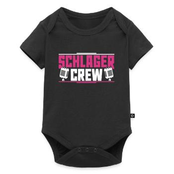 Schlager Crew - Baby Premium Kurzarmbody - Schwarz - Vorne