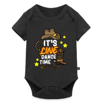 ITS LINE DANCE TIME Line dance line dance - Baby Premium short-sleeve bodysuit - black - Front