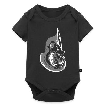 Cadeau sousaphone - Body à manches courtes Premium Bébé - noir - Devant