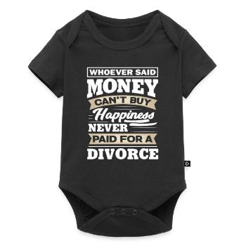 Divorce Pay - Baby Premium short-sleeve bodysuit - black - Front