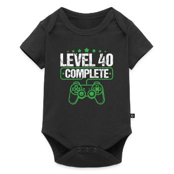 40 birthday level 40 complete - Baby Premium short-sleeve bodysuit - black - Front