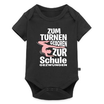Turnen Schule - Baby Premium Kurzarmbody - Schwarz - Vorne
