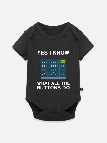 sound engineer ton engineer audio engineer tontech - Baby Premium short-sleeve bodysuit - black