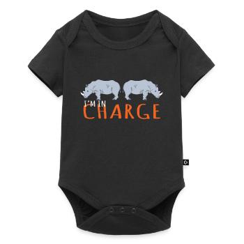 Rhino Design, je suis en charge - Body à manches courtes Premium Bébé - noir - Devant