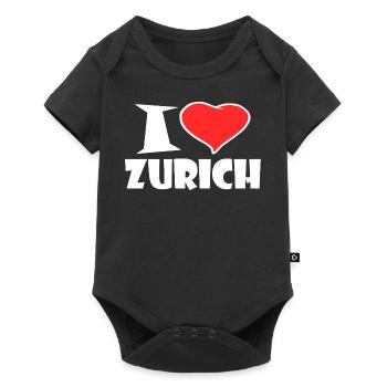 Zurich - Body à manches courtes Premium Bébé - noir - Devant