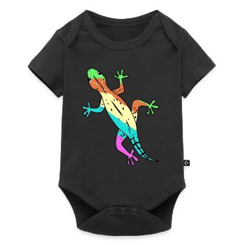 Lizard Gecko Zoology Wildlife Amphibian Amphibian - Baby Premium short-sleeve bodysuit - black - Front