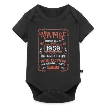 Birthday born in 1959 - Baby Premium short-sleeve bodysuit - black - Front