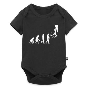 Klettern Evolution - Baby Premium Kurzarmbody - Schwarz - Vorne