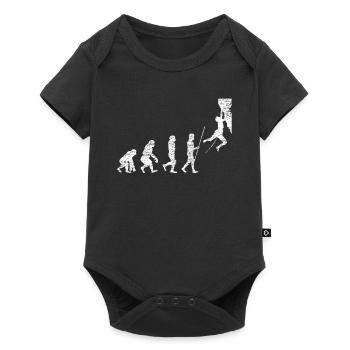 grimper - Body à manches courtes Premium Bébé - noir - Devant