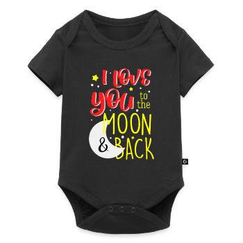 I Love You To The Moon And Back Love Gift - Baby Premium short-sleeve bodysuit - black - Front