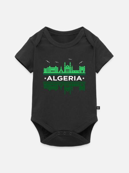 Algerien - Baby Premium Kurzarmbody - Schwarz