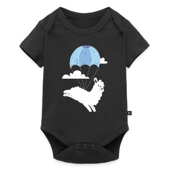Alpaga Skydive Skydiving Skydiver - Body à manches courtes Premium Bébé - noir - Devant