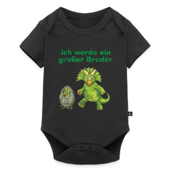 Ich Werde Großer Bruder - Baby Premium Kurzarmbody - Schwarz - Vorne