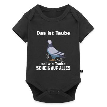 Tauben - Baby Premium Kurzarmbody - Schwarz - Vorne