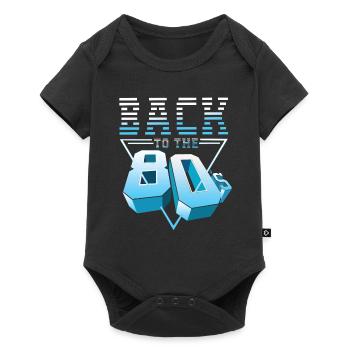 80s 80s party 80s fashion 80s music - Baby Premium short-sleeve bodysuit - black - Front