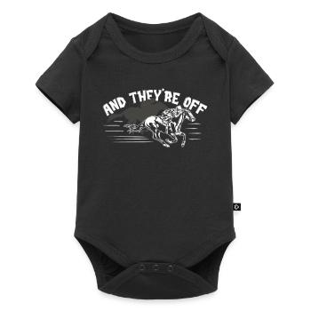 Courses hippiques - Body à manches courtes Premium Bébé - noir - Devant