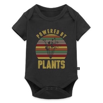 Vegan Vegetarier - Baby Premium Kurzarmbody - Schwarz - Vorne