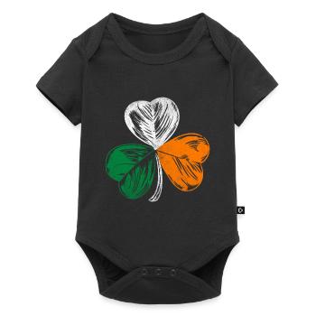 Irlande trèfle à domicile - Body à manches courtes Premium Bébé - noir - Devant