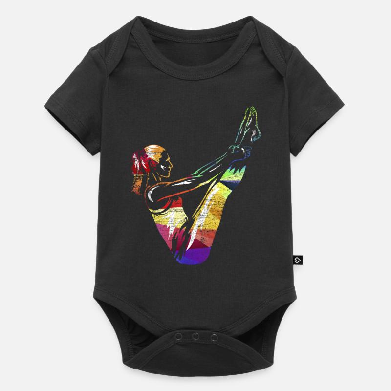 Pilates Geschenk - Baby Premium Kurzarmbody - Schwarz