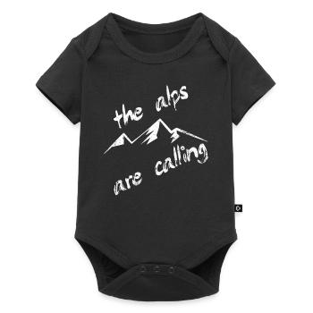 Alpes Montagnes Alpinistes - Body à manches courtes Premium Bébé - noir - Devant