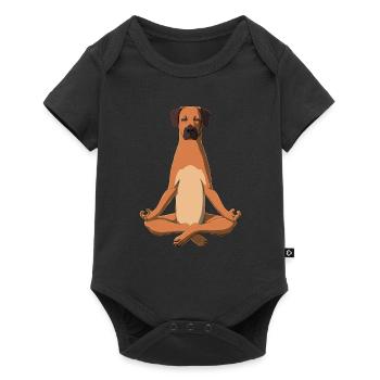 Yoga Rhodesian Ridgeback - Baby Premium short-sleeve bodysuit - black - Front