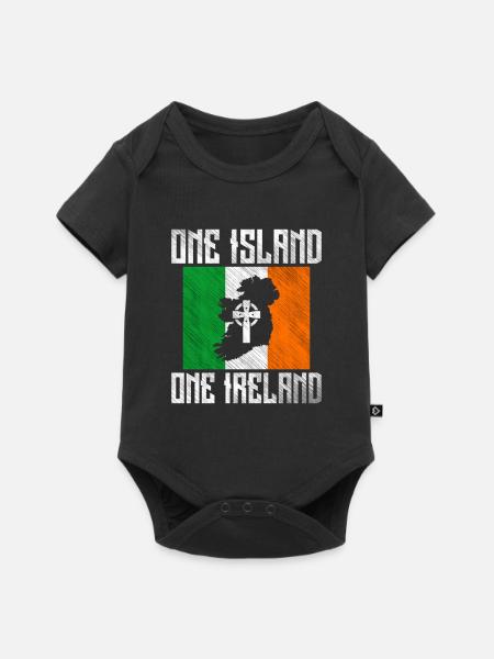 Irland - Baby Premium Kurzarmbody - Schwarz