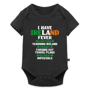 Irland - Baby Premium Kurzarmbody - Schwarz - Vorne