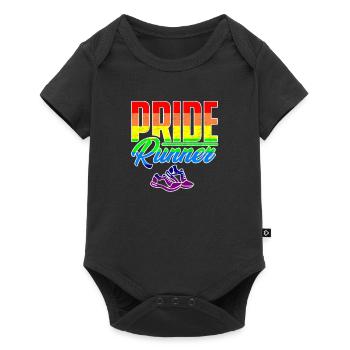 Pride Runner gay lesbian t-shirt - Baby Premium short-sleeve bodysuit - black - Front