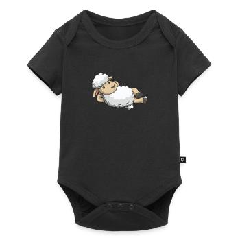 Mouton berger mouton costume mouton laine cadeau - Body à manches courtes Premium Bébé - noir - Devant
