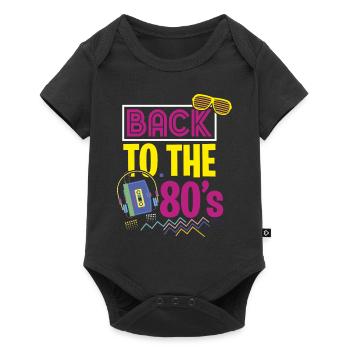 Déguisement de costume de soirée des années 80 - Body à manches courtes Premium Bébé - noir - Devant