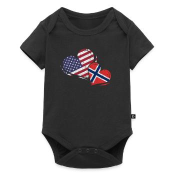 Norvège - Body à manches courtes Premium Bébé - noir - Devant