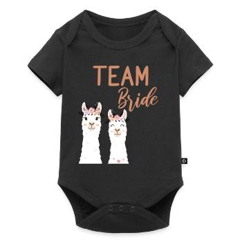 Team Bride Bride Alpaga Llama JGA Bachelorette - Body à manches courtes Premium Bébé - noir - Devant