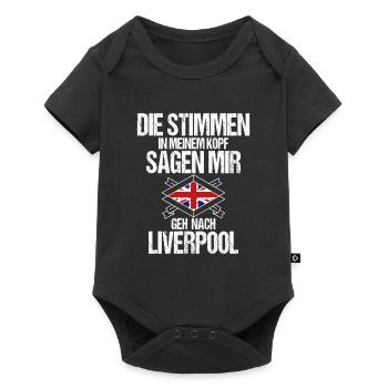 Liverpool - Baby Premium Kurzarmbody - Schwarz - Vorne