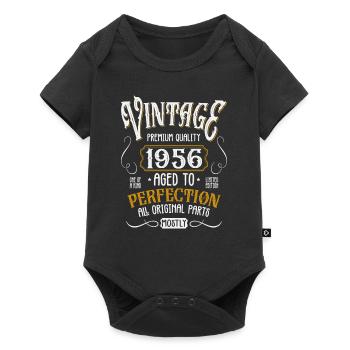 Birthday born in 1956 - Baby Premium short-sleeve bodysuit - black - Front