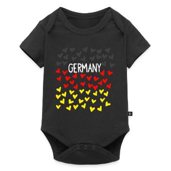soccer football germany soccer team - Baby Premium short-sleeve bodysuit - black - Front