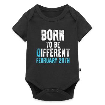 Né pour être différent - 29 février - Body à manches courtes Premium Bébé - noir - Devant