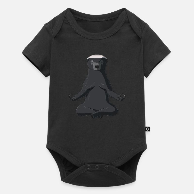 Honig Dachs - Baby Premium Kurzarmbody - Schwarz