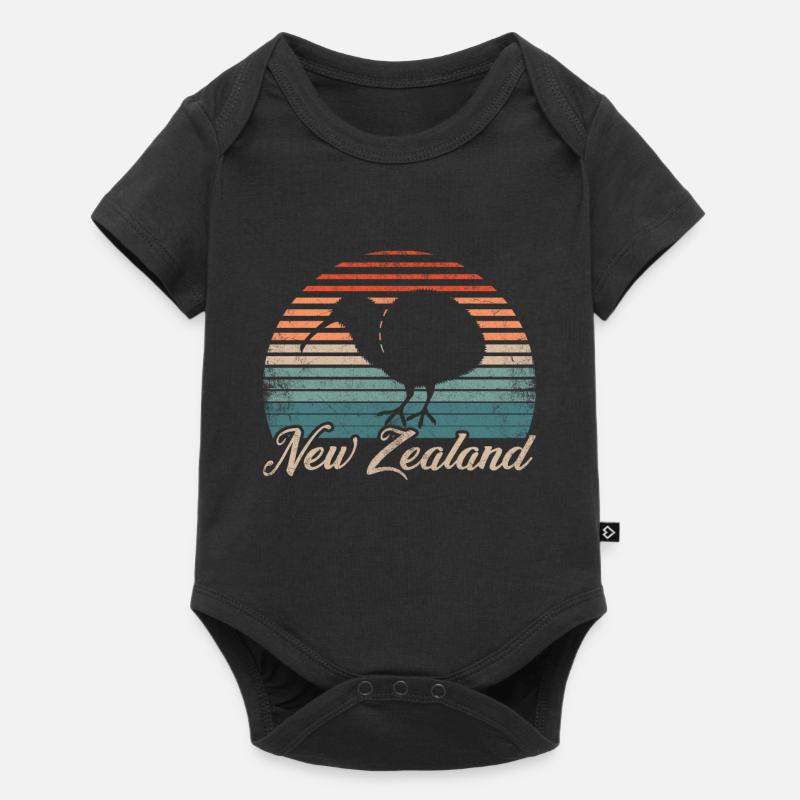 nouvelle-Zélande - Body à manches courtes Premium Bébé - noir