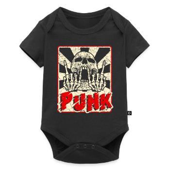 Punk music anarchy punk rock band concert gift - Baby Premium short-sleeve bodysuit - black - Front