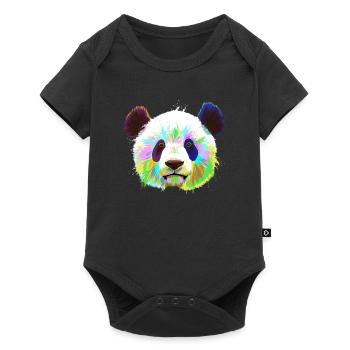 Splash Panda - Body à manches courtes Premium Bébé - noir - Devant