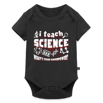 Professeur de sciences J'enseigne les sciences - Body à manches courtes Premium Bébé - noir - Devant