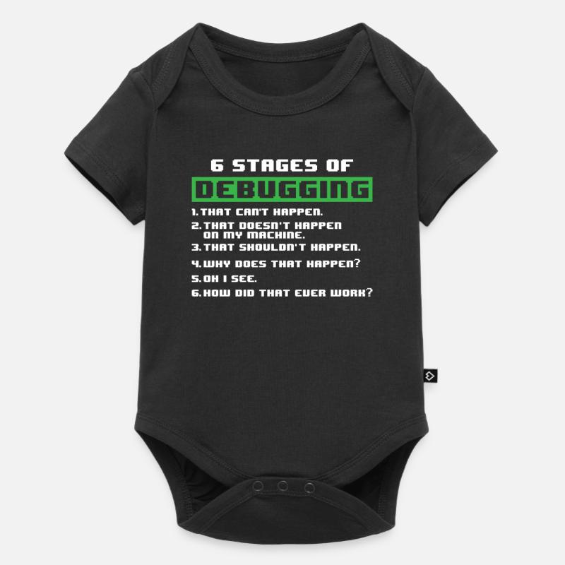 Debugging Programmierer - Baby Premium Kurzarmbody - Schwarz